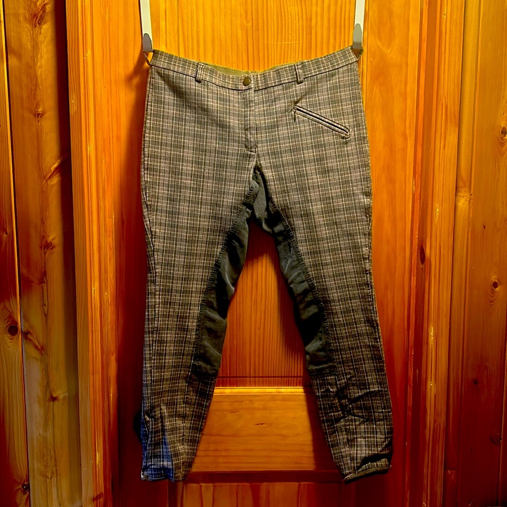 Equestrian Breeches - EQUIGEAR - Grey Plaid - SIZE:32